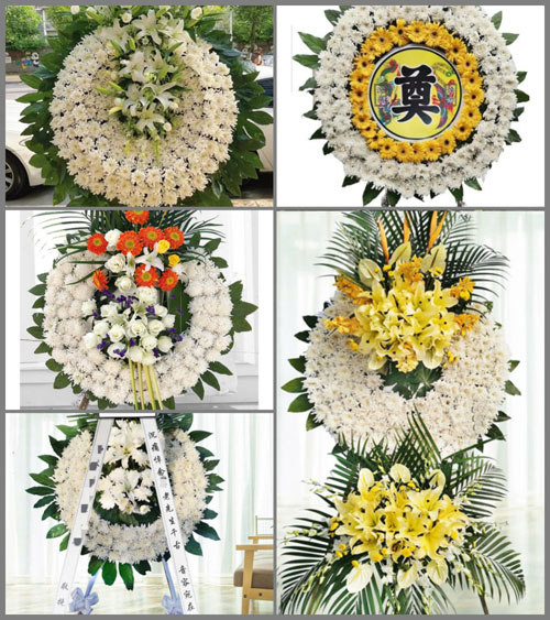 山西晋中灵石县南关镇后庄村花圈速递